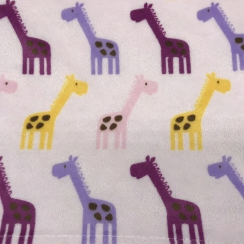 Hudson Baby Infant Plush Mink Blanket Pink Giraffe 🦒 30